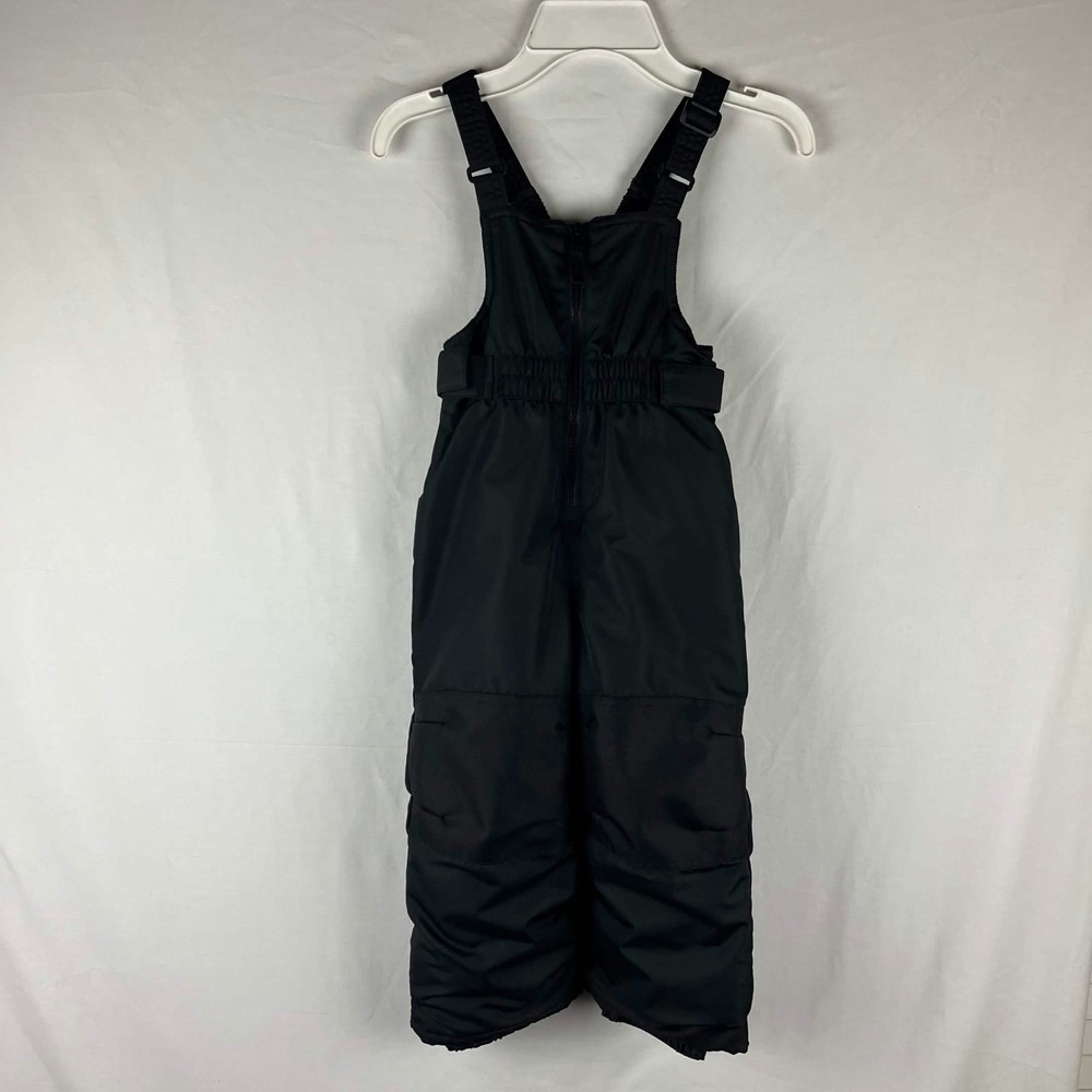 EUC Cat & Jack Toddler Black Snow Bibs Insulated Ski Pants Overalls Boys Sz 3T